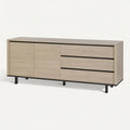 **Moderne kast met strakke lijnen en neutrale kleuren**