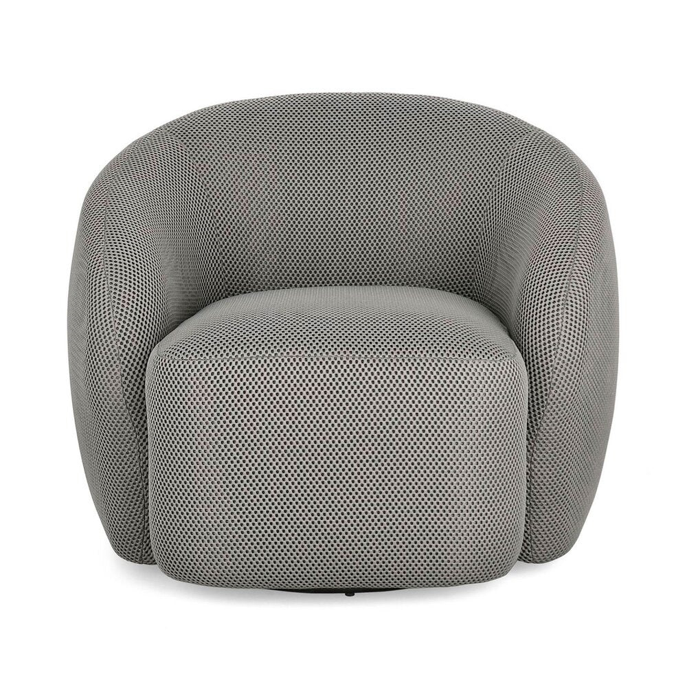 **Moderne fauteuil met gestoffeerde mesh bekleding**