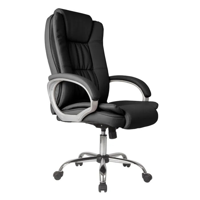 **Ergonomische Zwarte Bureaustoel met Comfortabele Armleuning**