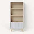 **Moderne Boekenkast met Open Planken and Lade**
